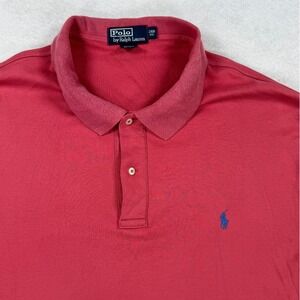 Polo Ralph Lauren Mens 2XB Big Salmon Red Short Sleeve Cotton Polo Shirt